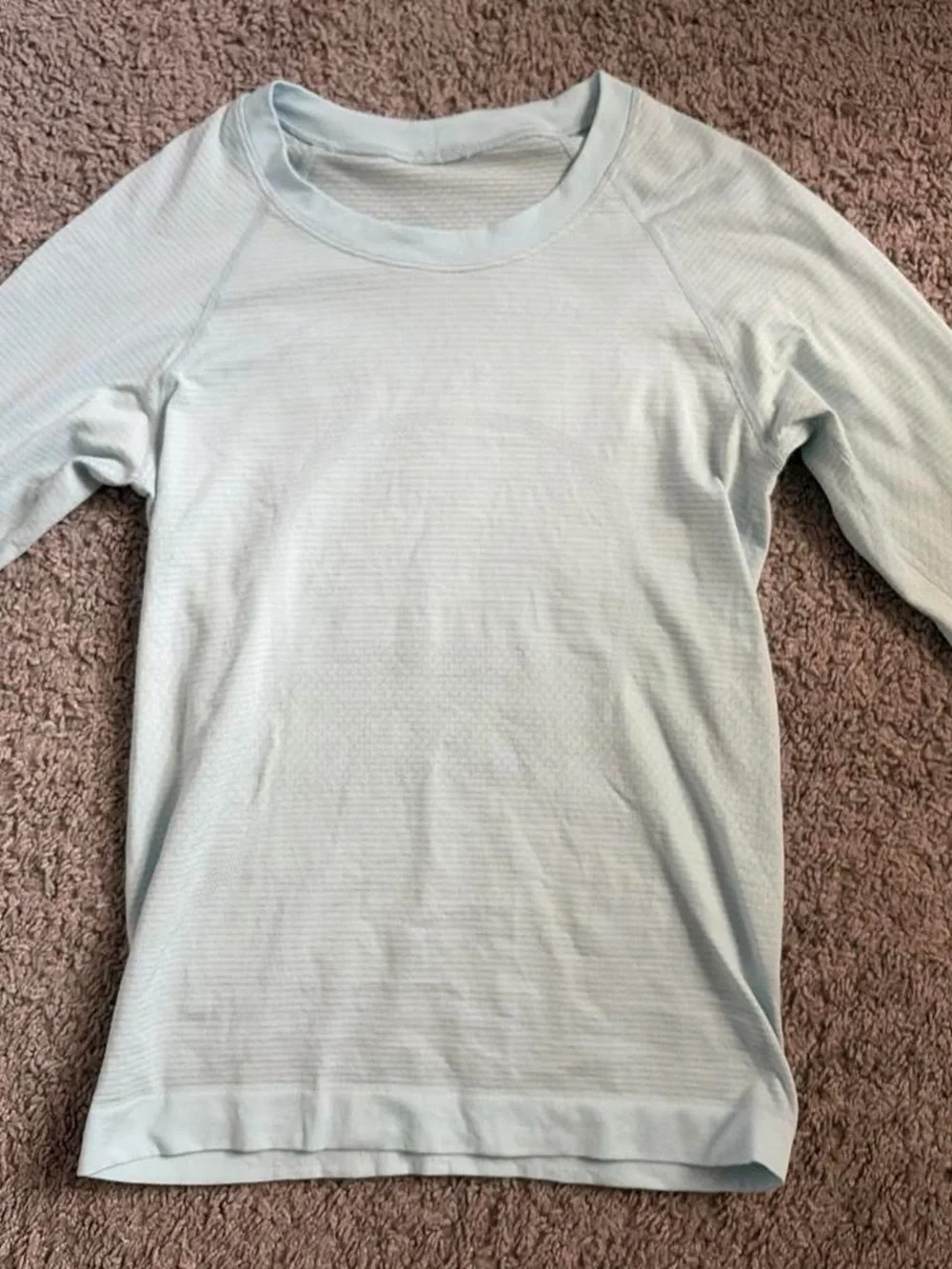 lululemon athletica Light Blue Long Sleeve swiftly tech Tee